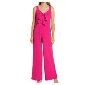 Julia Jordan Pink Bow Jumpsuit Size 6